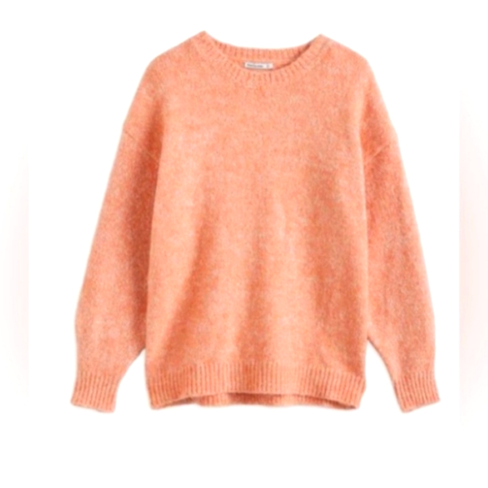 NWT PINK CLOVER Stitch Fix Etienne Long Sleeve Crew Neck Sweater Peach L - Picture 5 of 7